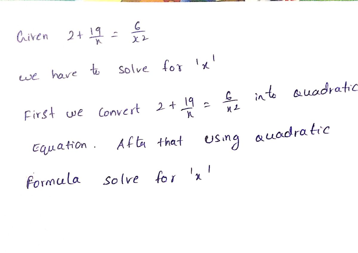 Algebra homework question answer, step 1, image 1